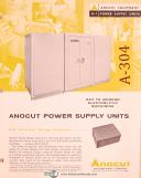 Anocut-Anocut B-1, Power Supply Units Instruction & Diagrams Manual Year (1963(-B-1-01